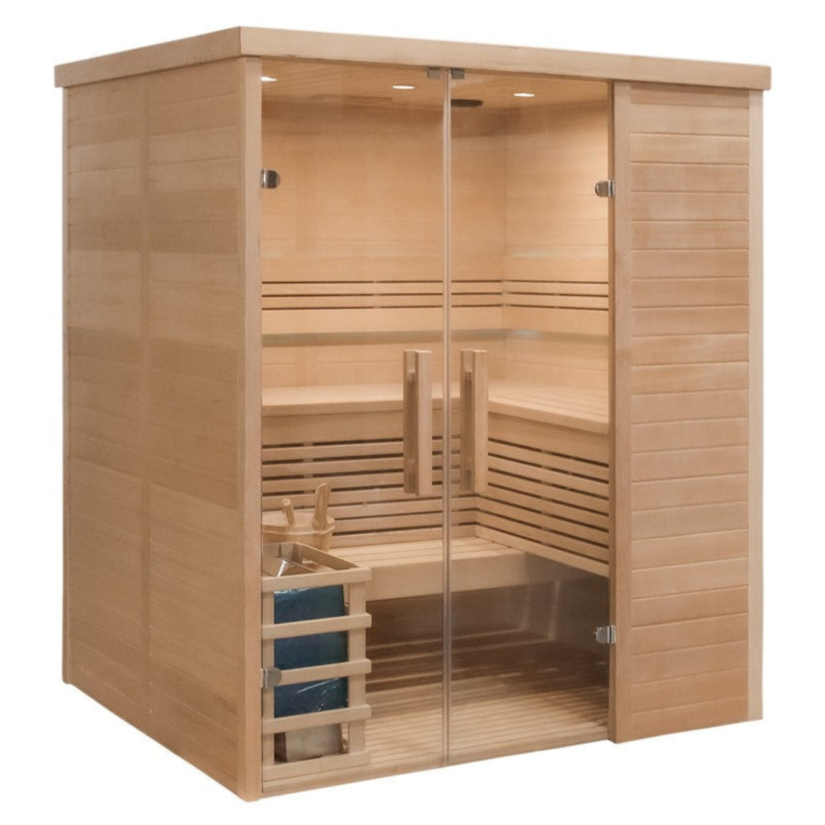 CenturaHeat 3 Person Traditional Steam Relax Indoor Sauna