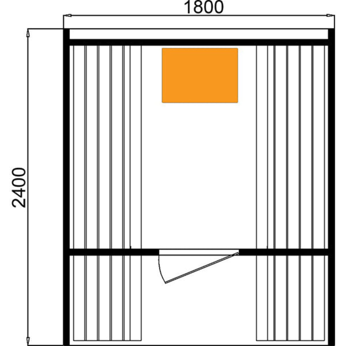 CenturaHeat 4-6 Person Outdoor Wood Barrel Steam Sauna