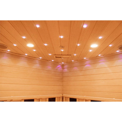 CenturaHeat 4-5 Person Infrared Diamond Corner Indoor Sauna