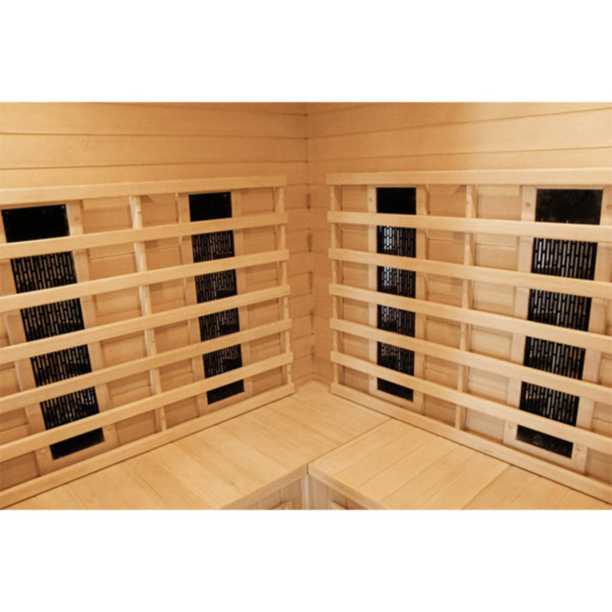 CenturaHeat 4-5 Person Diamond Infrared Corner Indoor Sauna