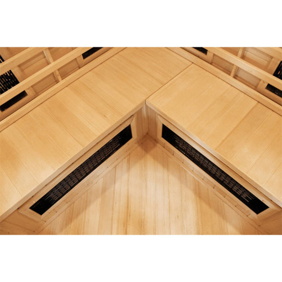 CenturaHeat 4-5 Person Diamond Infrared Corner Indoor Sauna