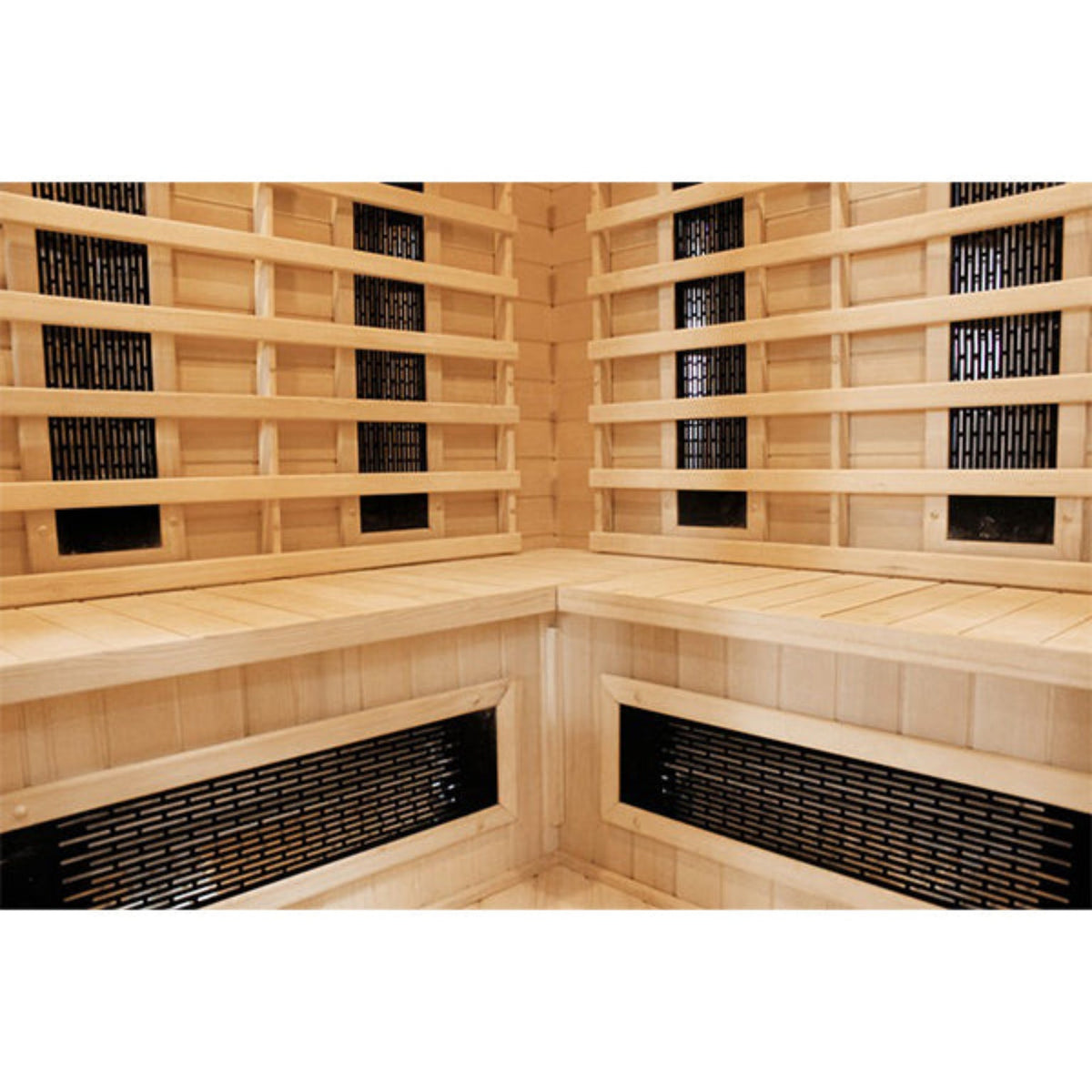 CenturaHeat 4-5 Person Diamond Infrared Corner Indoor Sauna