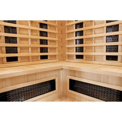 CenturaHeat 4-5 Person Diamond Infrared Corner Indoor Sauna