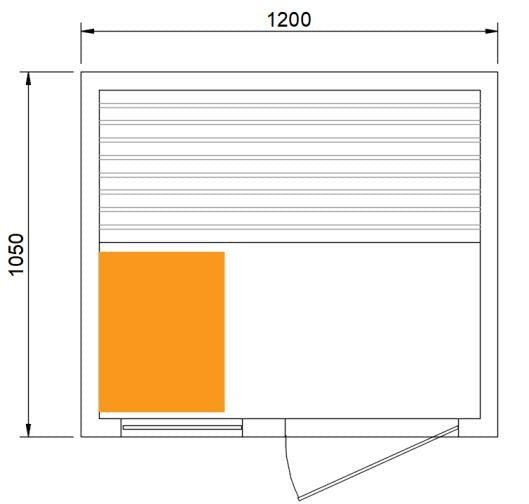 CenturaHeat Traditional Steam Double 2 Person Indoor Sauna