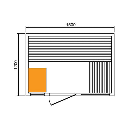 CenturaHeat 3 Person Outdoor Steam Sauna
