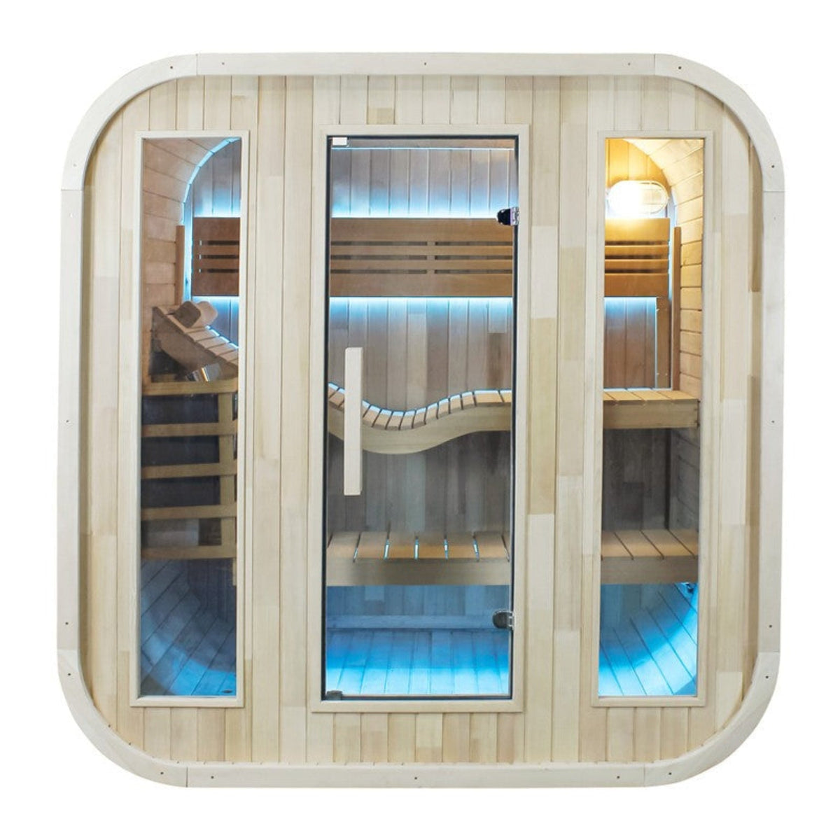 CenturaHeat 2-4 Person Steam Outdoor Square Sauna