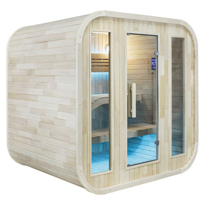 CenturaHeat 2-4 Person Steam Outdoor Square Sauna