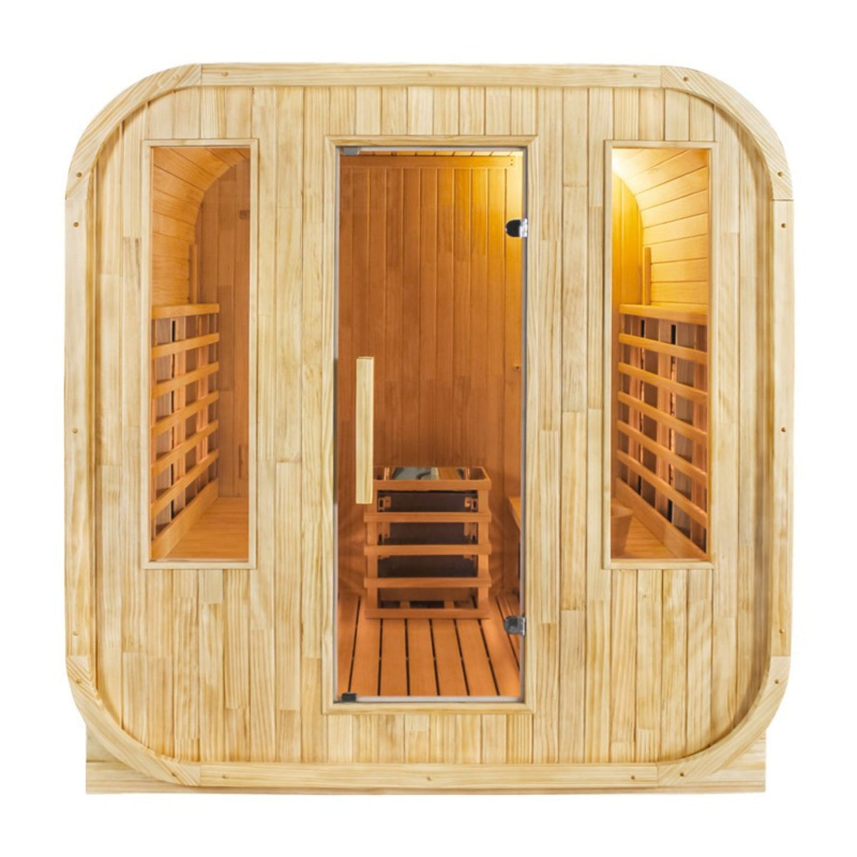 CenturaHeat 4-6 Person Hybrid Outdoor Cube Sauna