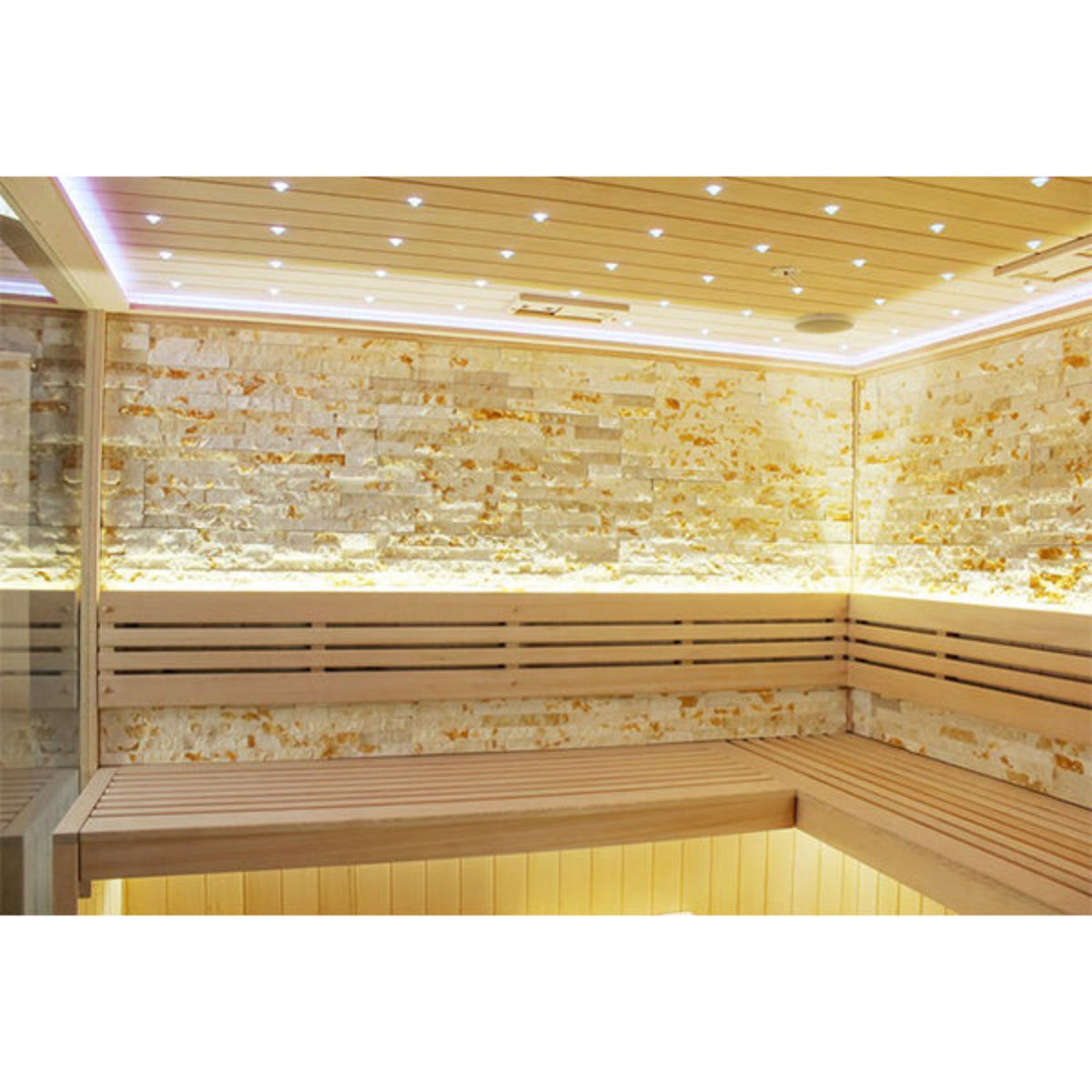 CenturaHeat 6-8 Person Traditional Steam Corner Indoor Sauna