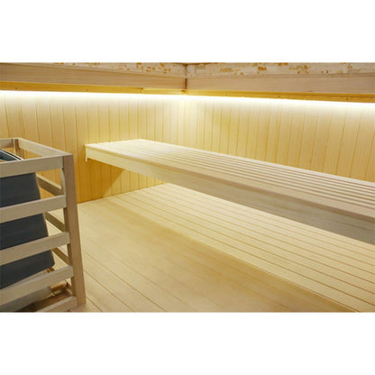 CenturaHeat 6-8 Person Traditional Steam Corner Indoor Sauna