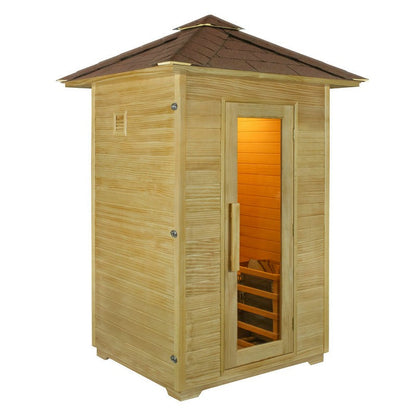 CenturaHeat 2 Person Steam Outdoor Sauna House