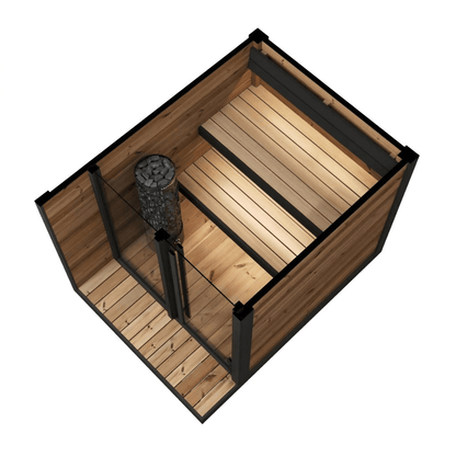2-4 Person Hiki S Steam Garden Outdoor Sauna | Premium Thermowood