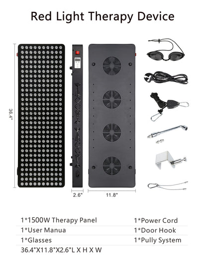 ThermoLab Red Light Therapy Lamp S1500 1500W