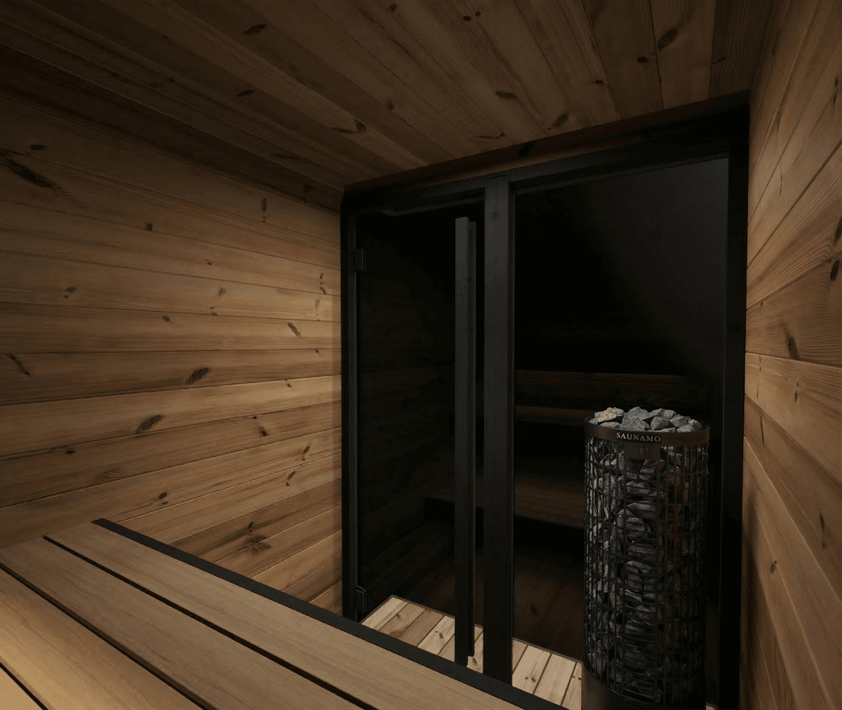 2-4 Person Hiki S Steam Garden Outdoor Sauna | Premium Thermowood