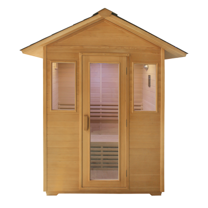 CenturaHeat 3 Person Traditional Steam Outdoor Sauna Room