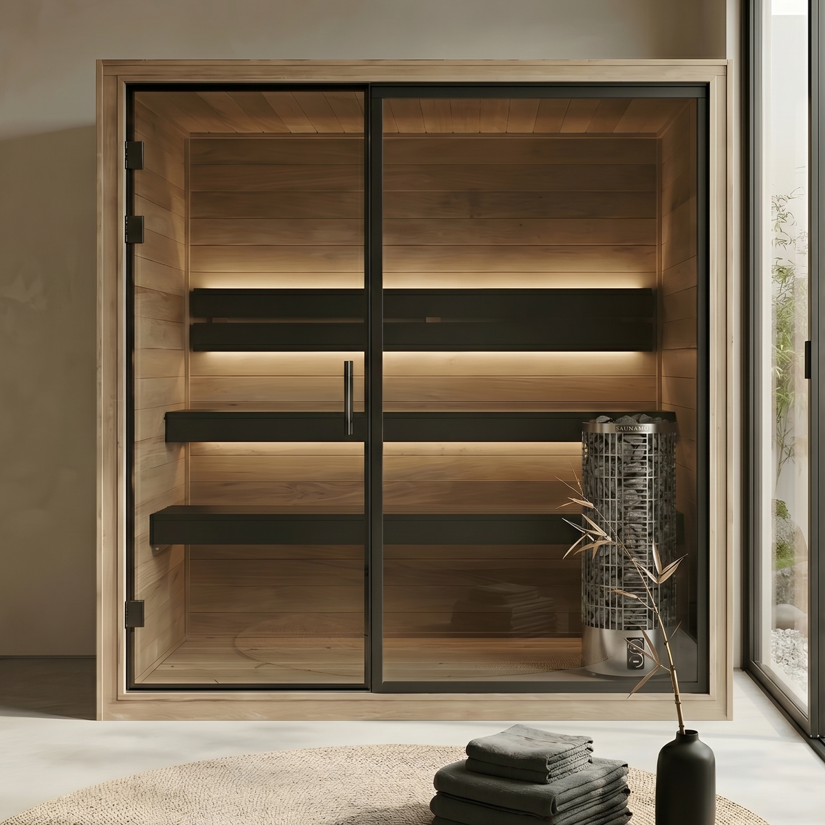 Thermo Black 220 Indoor Steam Sauna