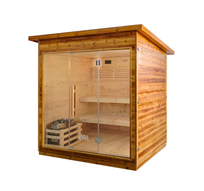 The Bronte Traditional Cabin Sauna by SaunaPlunge - 6 Person