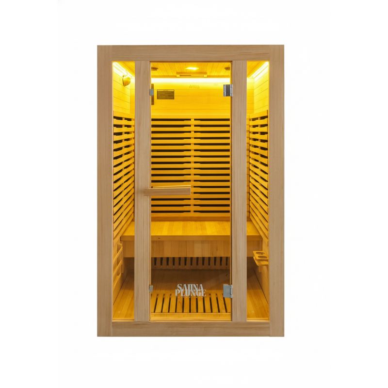 Gwenique Wellness The Dales Glow Indoor Infrared Sauna by SaunaPlunge - 2 person
