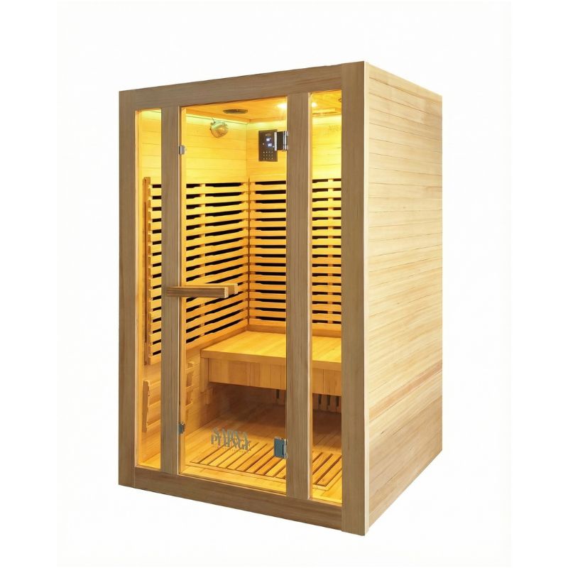 The Dales Glow Indoor Infrared Sauna by SaunaPlunge - 2 person