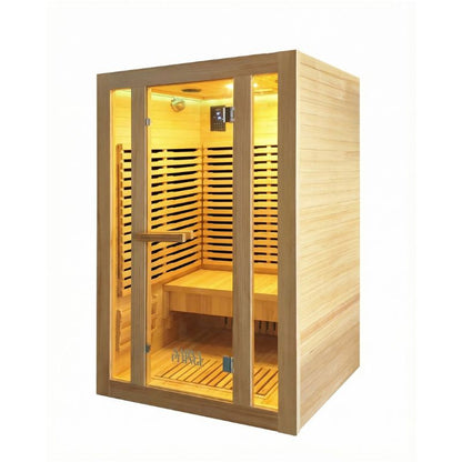 The Dales Glow Indoor Infrared Sauna by SaunaPlunge - 2 person