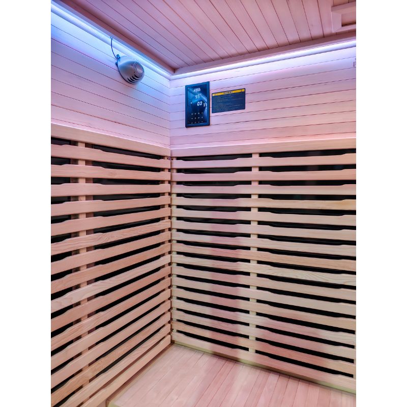 The Dales Glow Indoor Infrared Sauna by SaunaPlunge - 2 person