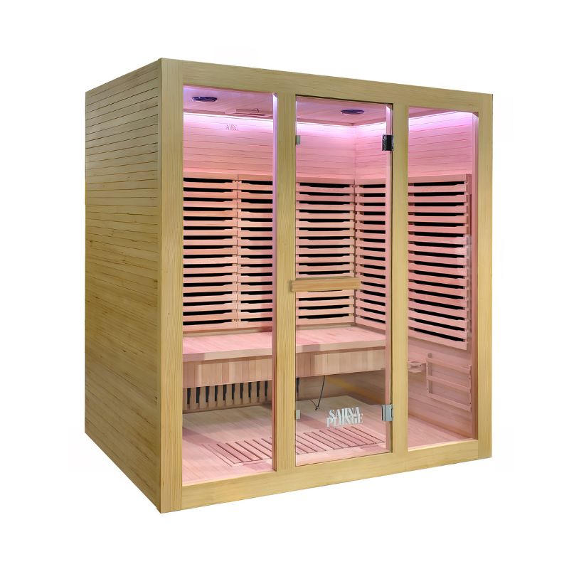 The Dales Glow Indoor Infrared Sauna by SaunaPlunge - 4 person