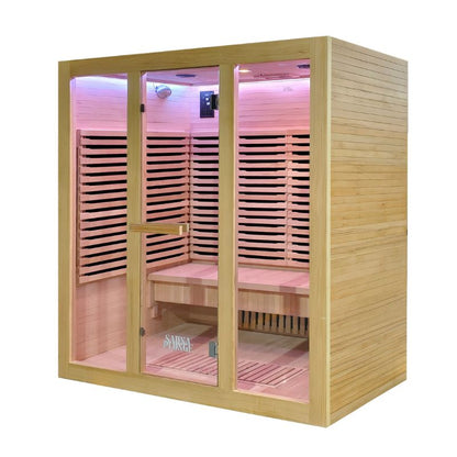 The Dales Glow Indoor Infrared Sauna by SaunaPlunge - 4 person
