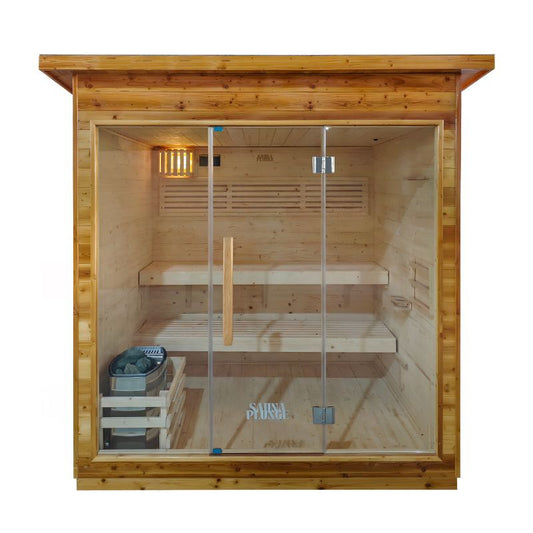 Gwemique Wellness The Bronte Traditional Cabin Sauna by SaunaPlunge - 6 Person