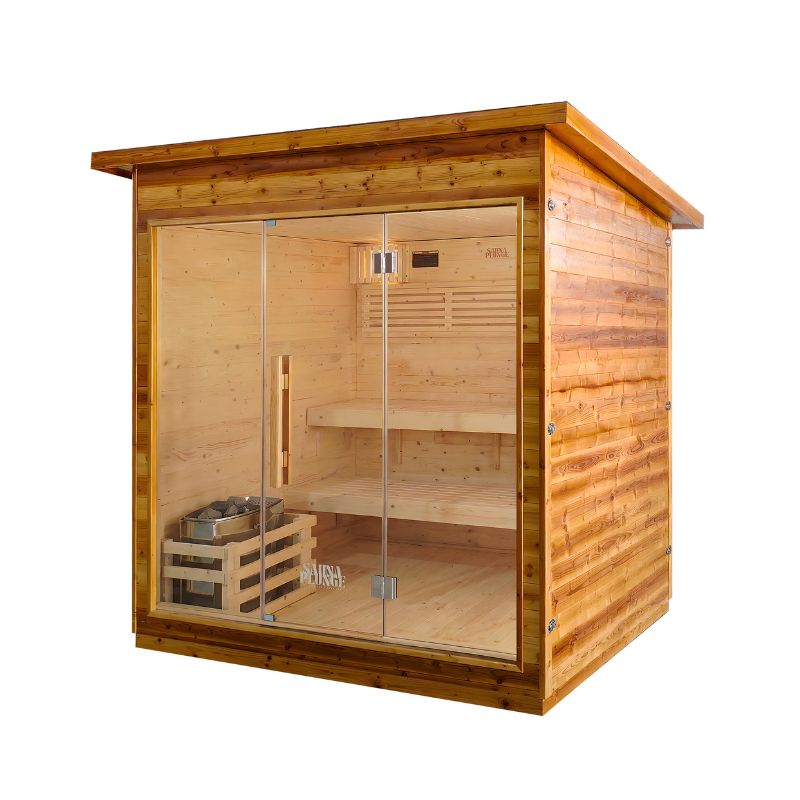 The Bronte Traditional Cabin Sauna by SaunaPlunge - 6 Person
