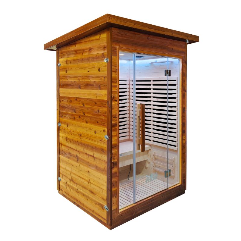 The Yorkshire Cabin - SaunaPlunge Thermo Treated Outdoor Infrared Sauna - 2 person