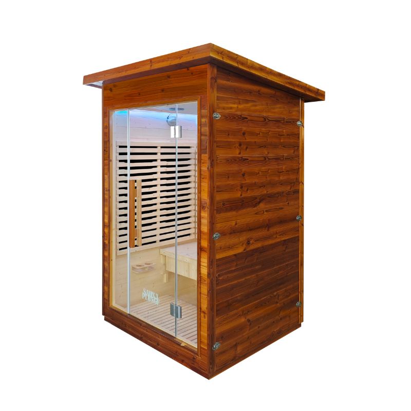 The Yorkshire Cabin - SaunaPlunge Thermo Treated Outdoor Infrared Sauna - 2 person