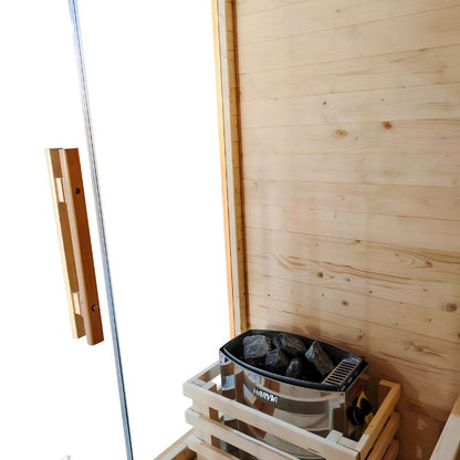 The Bronte Traditional Outdoor 2 Person Cabin Sauna By SaunaPlunge