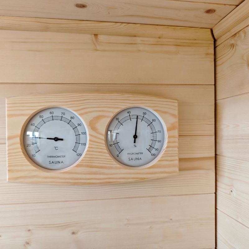 The Bronte Traditional Outdoor 2 Person Cabin Sauna By SaunaPlunge