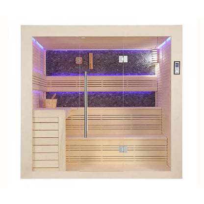 Gwenique Wellness Fonteyn Sauna Luxor – Premium Indoor Finnish Sauna Cabin (Luxor 200 &amp; Luxor 220)