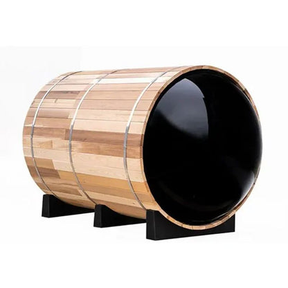 Gwenique Wellness &nbsp;Fonteyn Barrel Sauna Red Cedar Panorama 1800