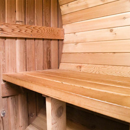 Fonteyn Barrel Sauna Rustic Red Cedar – Outdoor Barrel Sauna UK