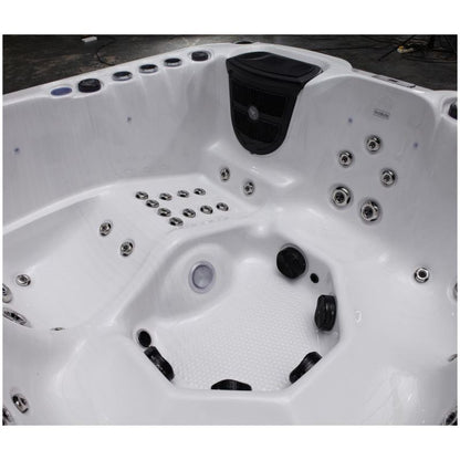 The Nolton Hot Tub – 6 Person Hot Tub with Lounger & 59 Jets
