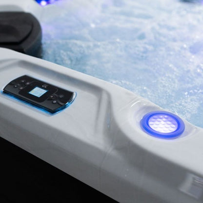 The Borth Hot Tub – 5 Person Hot Tub with Dual Loungers & 57 Jets