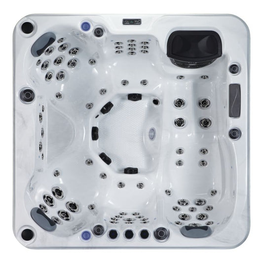 The Tenby Hot Tub by Gwenique Wellness – Flagship 5 Person Hot Tub with 79 Jets. Manufactured by Superior Wellness.