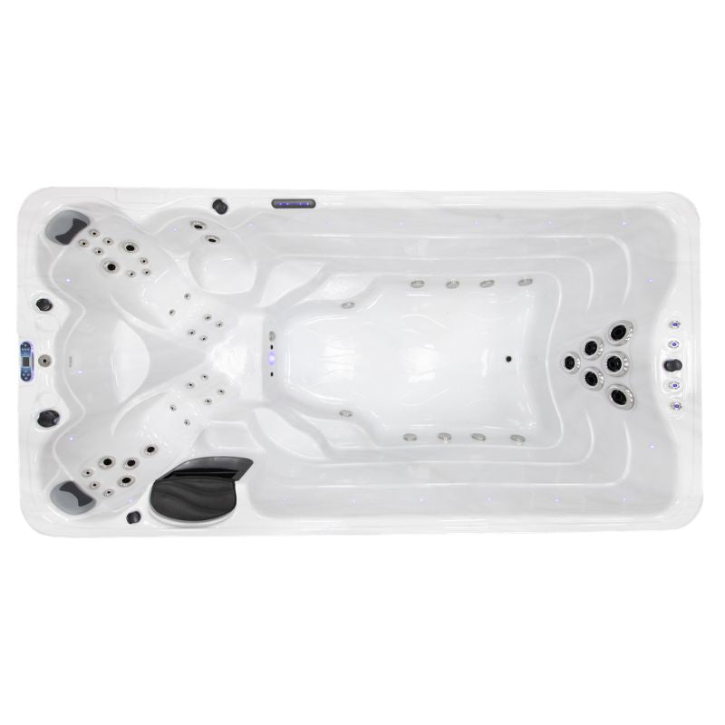 The Ramsey Swim Spa – 2 Person Swim Spa with Swim Jets brought to you by Gwenique Wellness by Superior Wellness